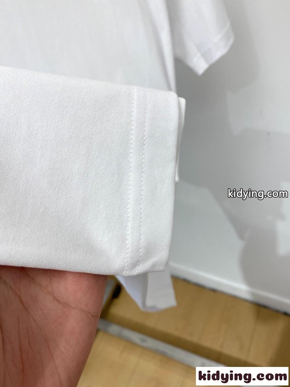 シンプル 合わせやすい クルーネック 半袖Tシャツ モンクレール Tシャツ 偽物 ホワイト-3