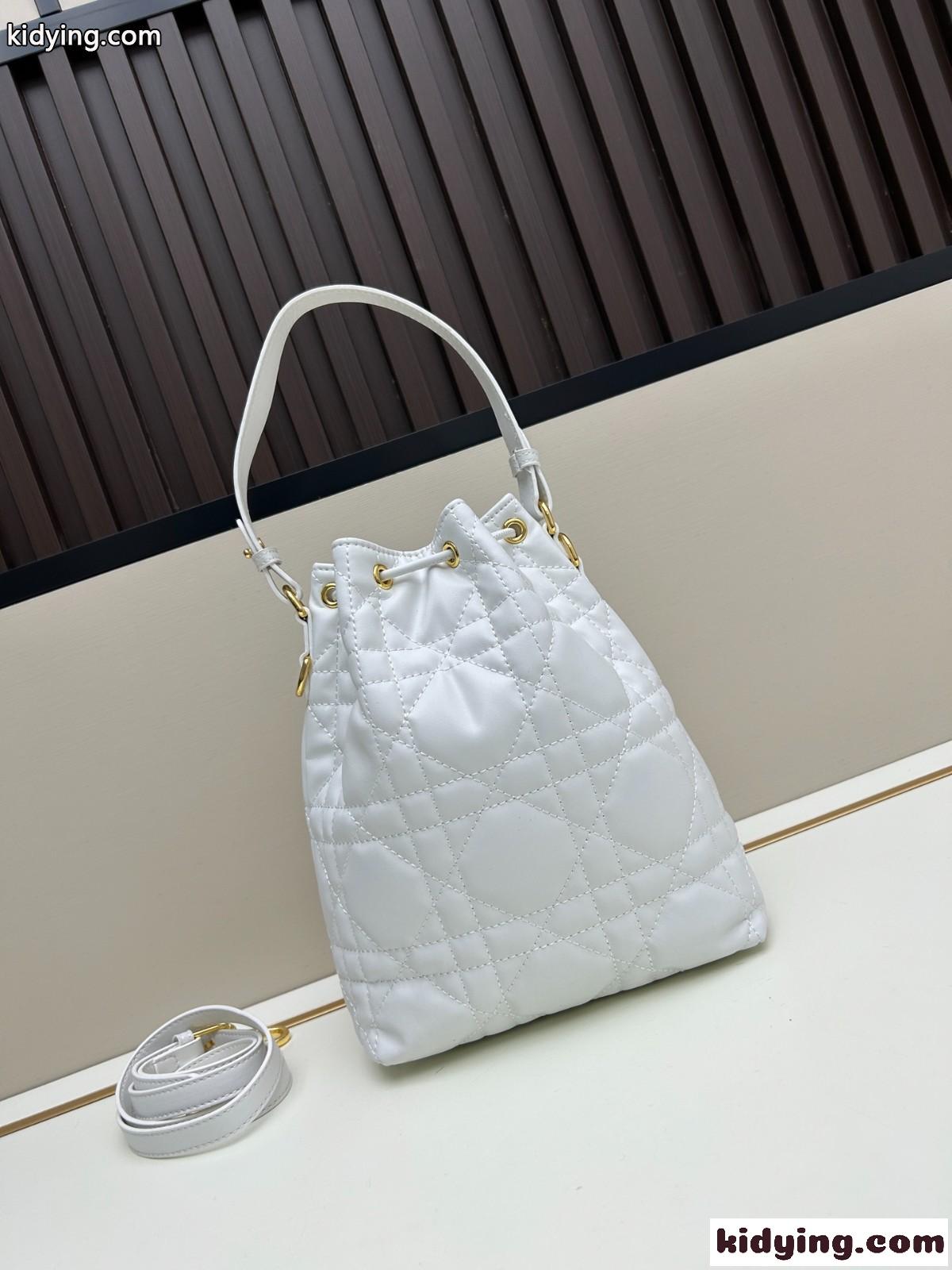 Dior Caro バケットバッグ スモール クリスチャン・ディオール バッグ コピー ホワイト-1