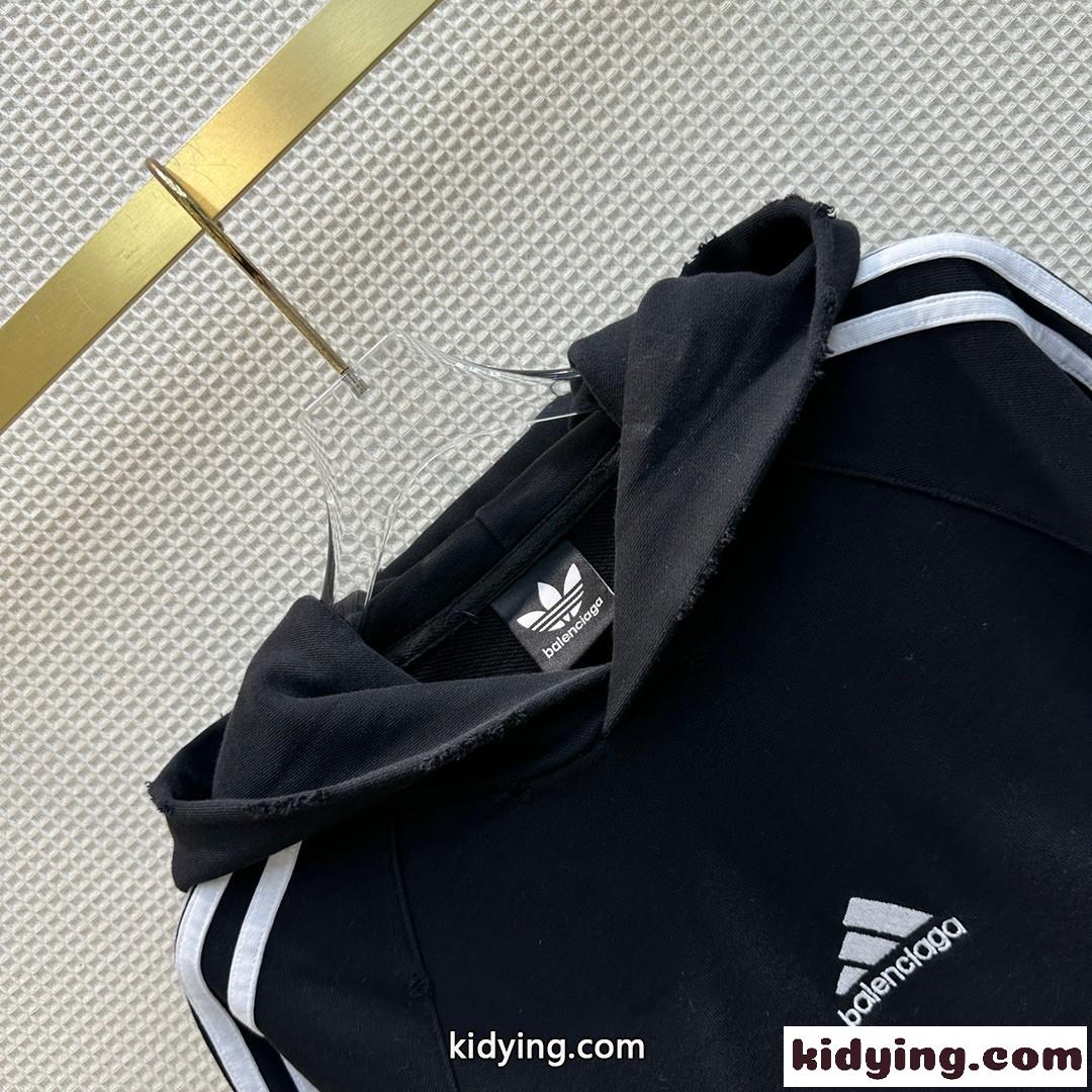 BALENCIAGA x ADIDAS カジュアル フード付き バレンシアガ パーカー コピー フーディー-4