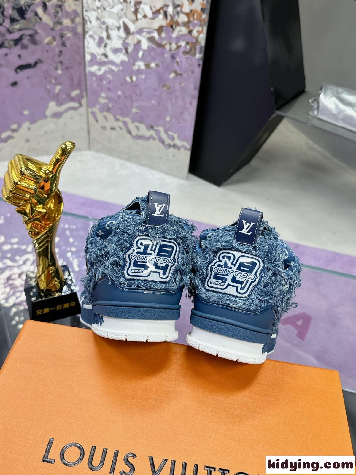 デニム LV スケート・ライン スニーカー ルイヴィトン スーパーコピー-3