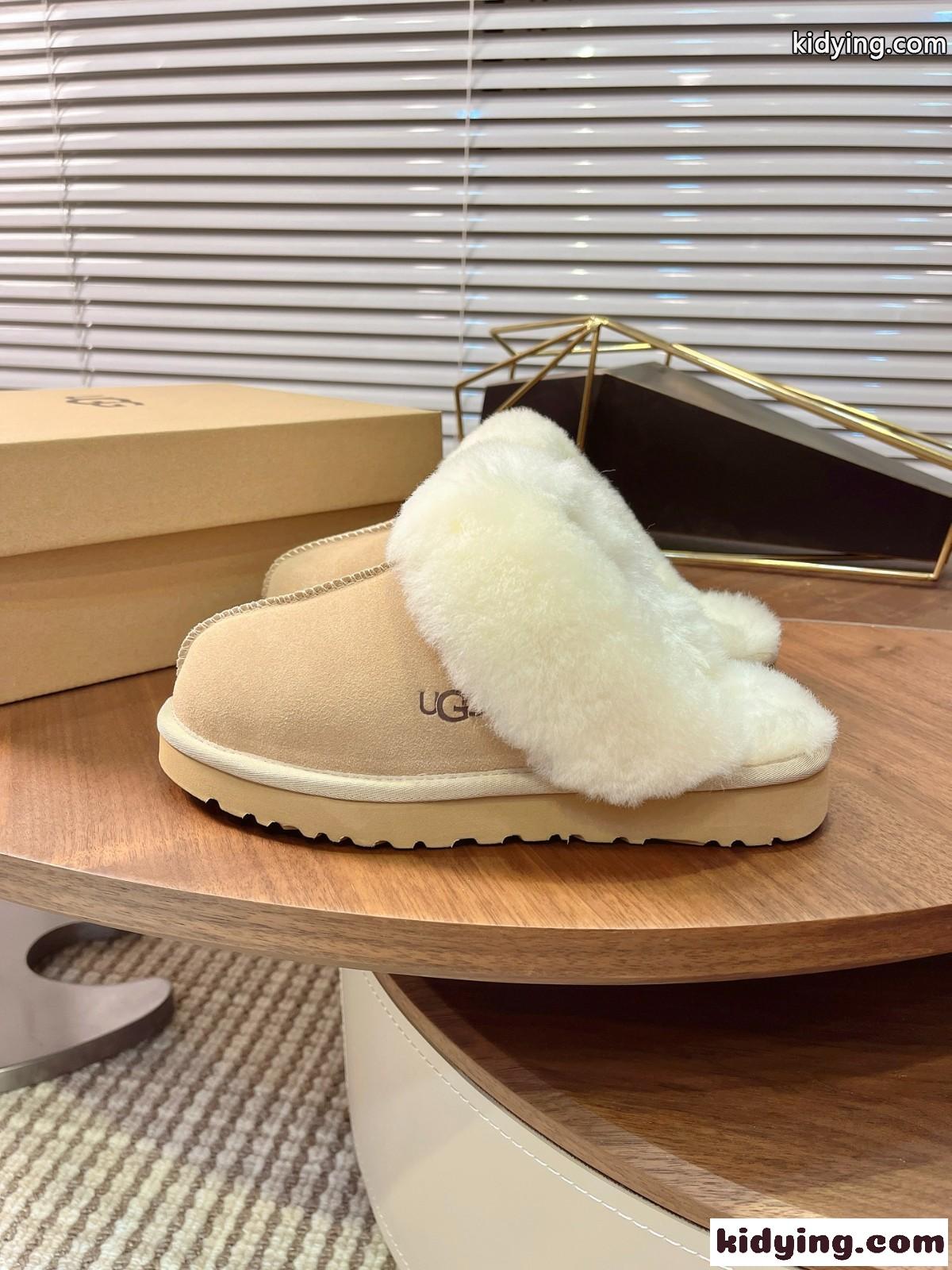 UGG ムートン ファー スリッパサンダル アグ スーパーコピー 定番 レディースシューズ-2