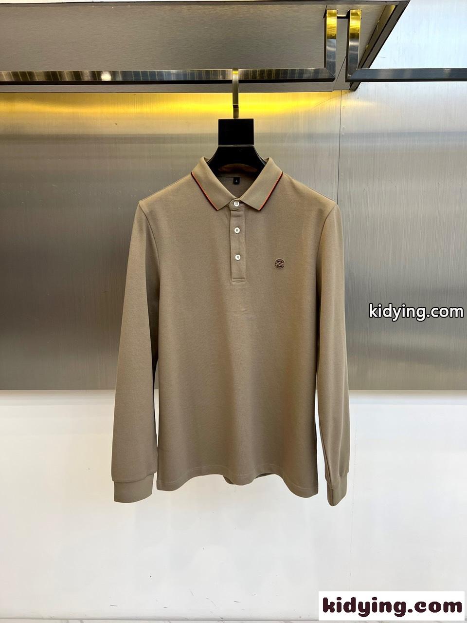 クラシック エルメネジルド・ゼニア Tシャツ コピー 洗練された 長袖 ポロシャツ-0