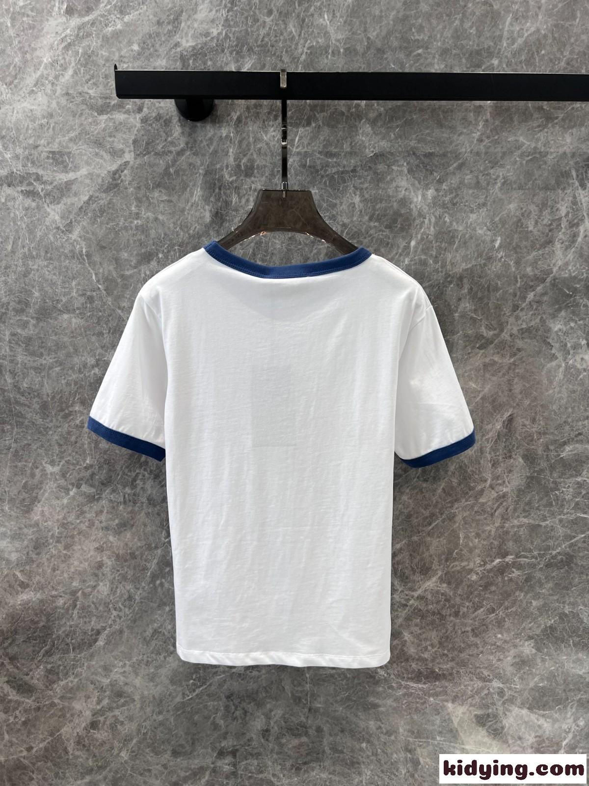定番 カジュアル ロゴプリント コットン 半袖Tシャツ グッチ Tシャツ コピー クルーネック-2