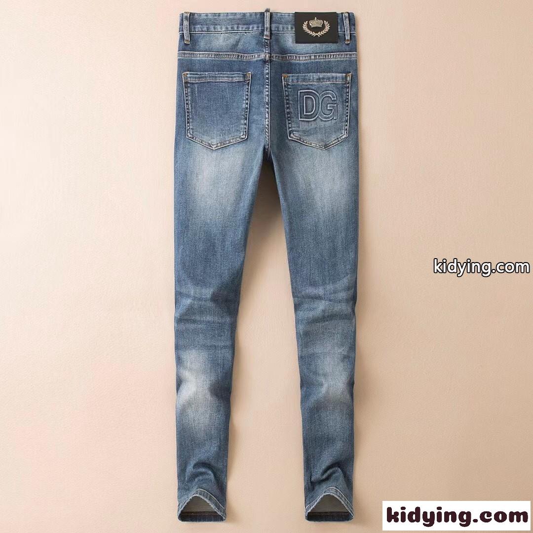 春夏 人気 ストレッチ ドルチェ&ガッバーナ ジーンズ コピー 合わせやすい ファッション メンズ カジュアル デニムパンツ-1