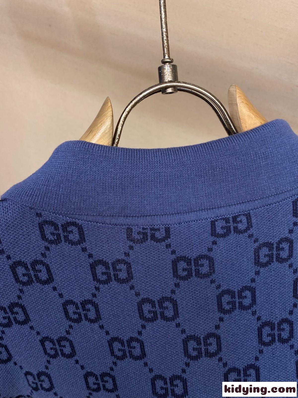 GG コットンニット ジャカード ポロTシャツ グッチ スーパーコピー-4