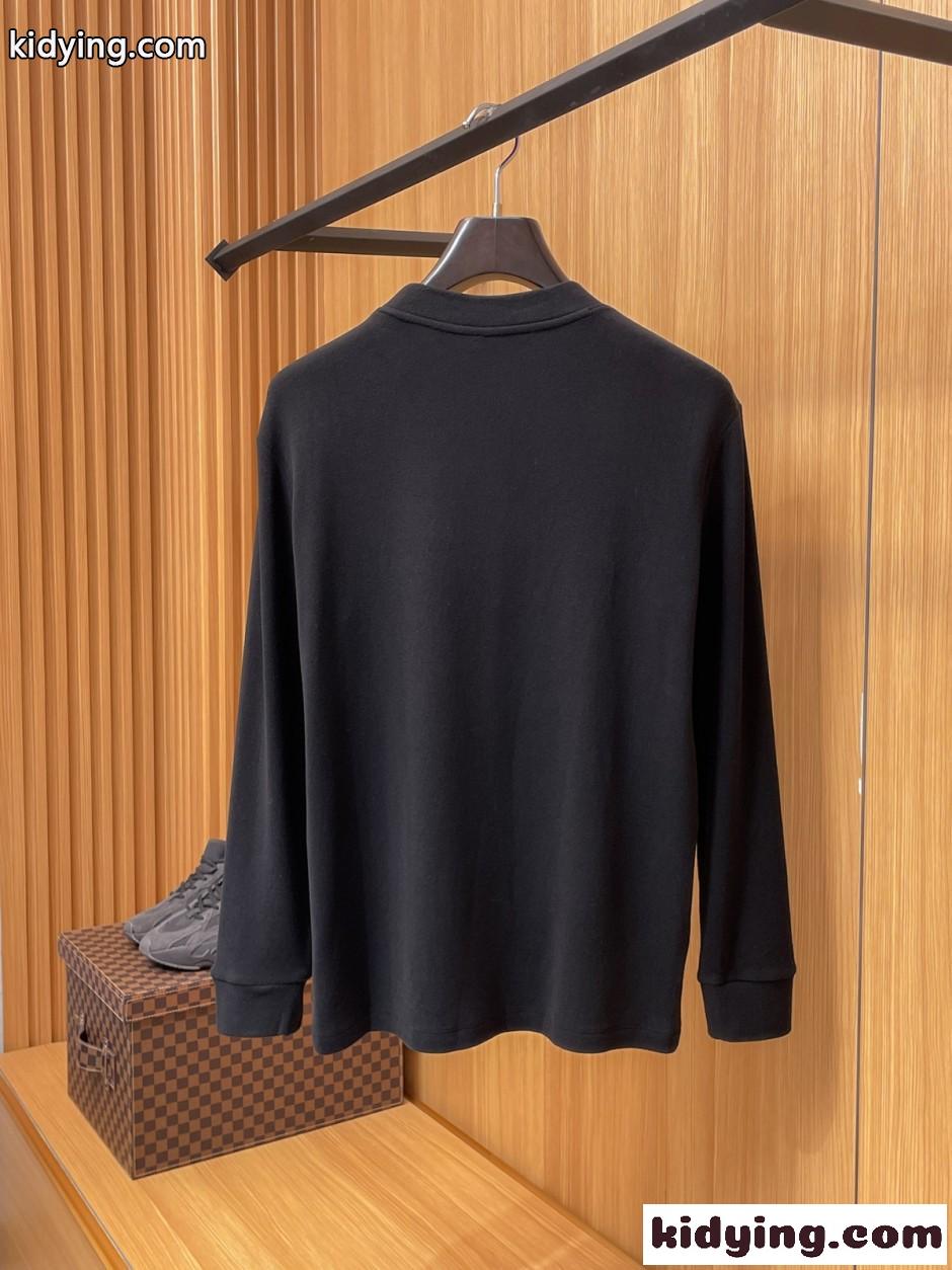 ベーシック 秋冬 長袖Tシャツ ヒューゴ・ボス Tシャツ 偽物 厚手 トップス-3