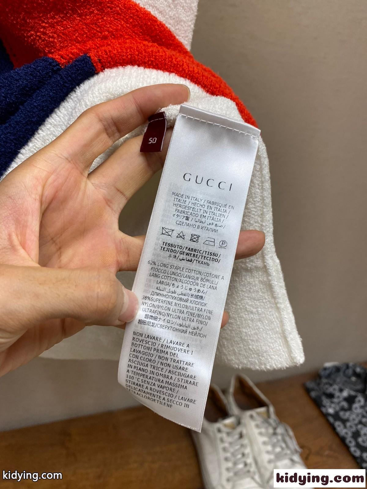 コットンブレンド テリーニット ポロシャツ グッチ ニットウェア コピー-4
