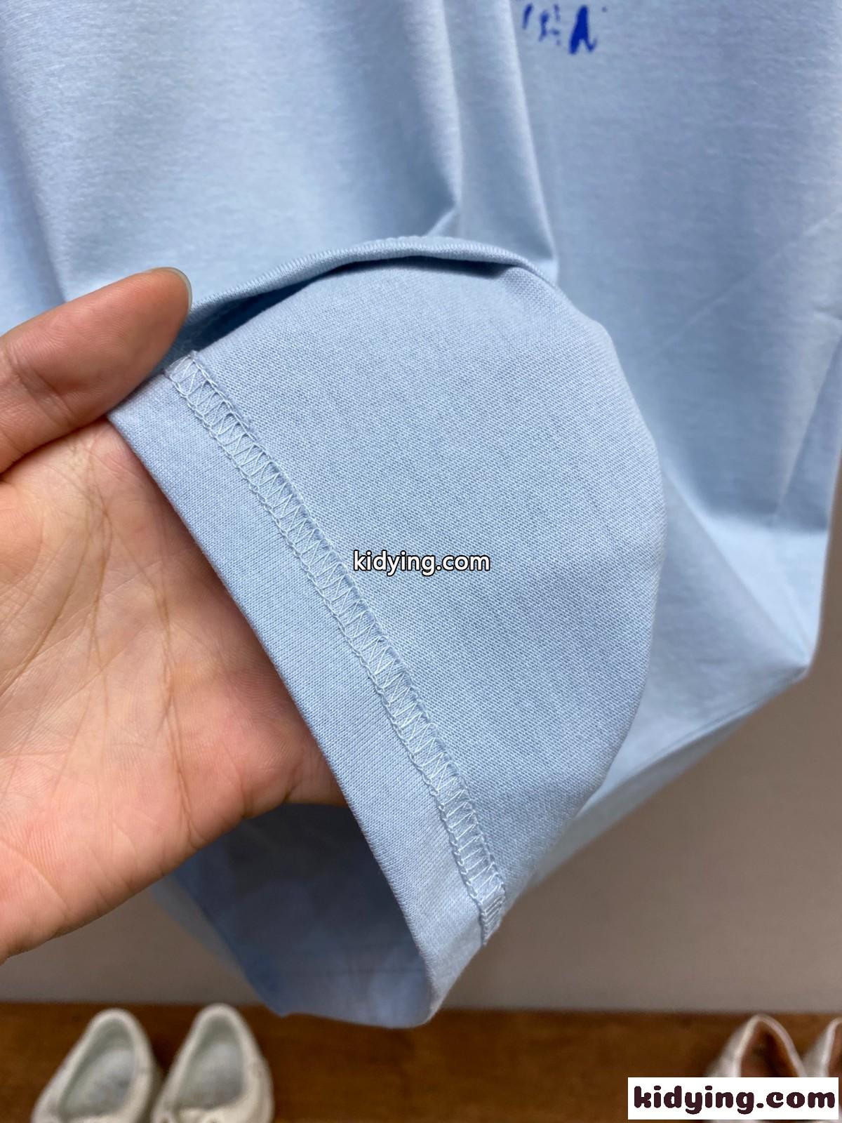 DIOR AND HYLTON NEL Tシャツ クリスチャン・ディオール Tシャツ コピー ブルー-4