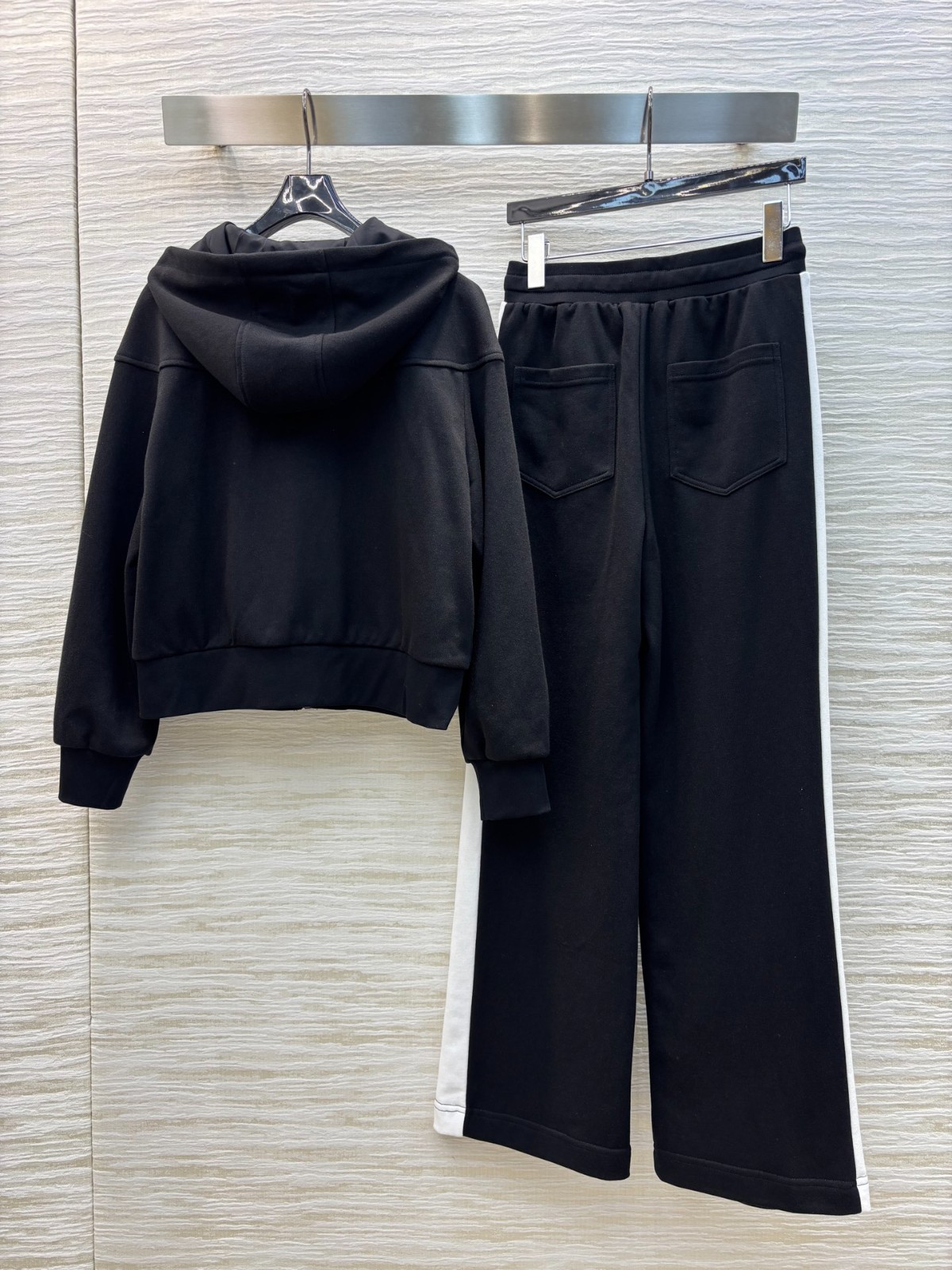 ジップアップパーカー＆ロングパンツ 上下セット グッチ セットアップ コピー ブラック-3