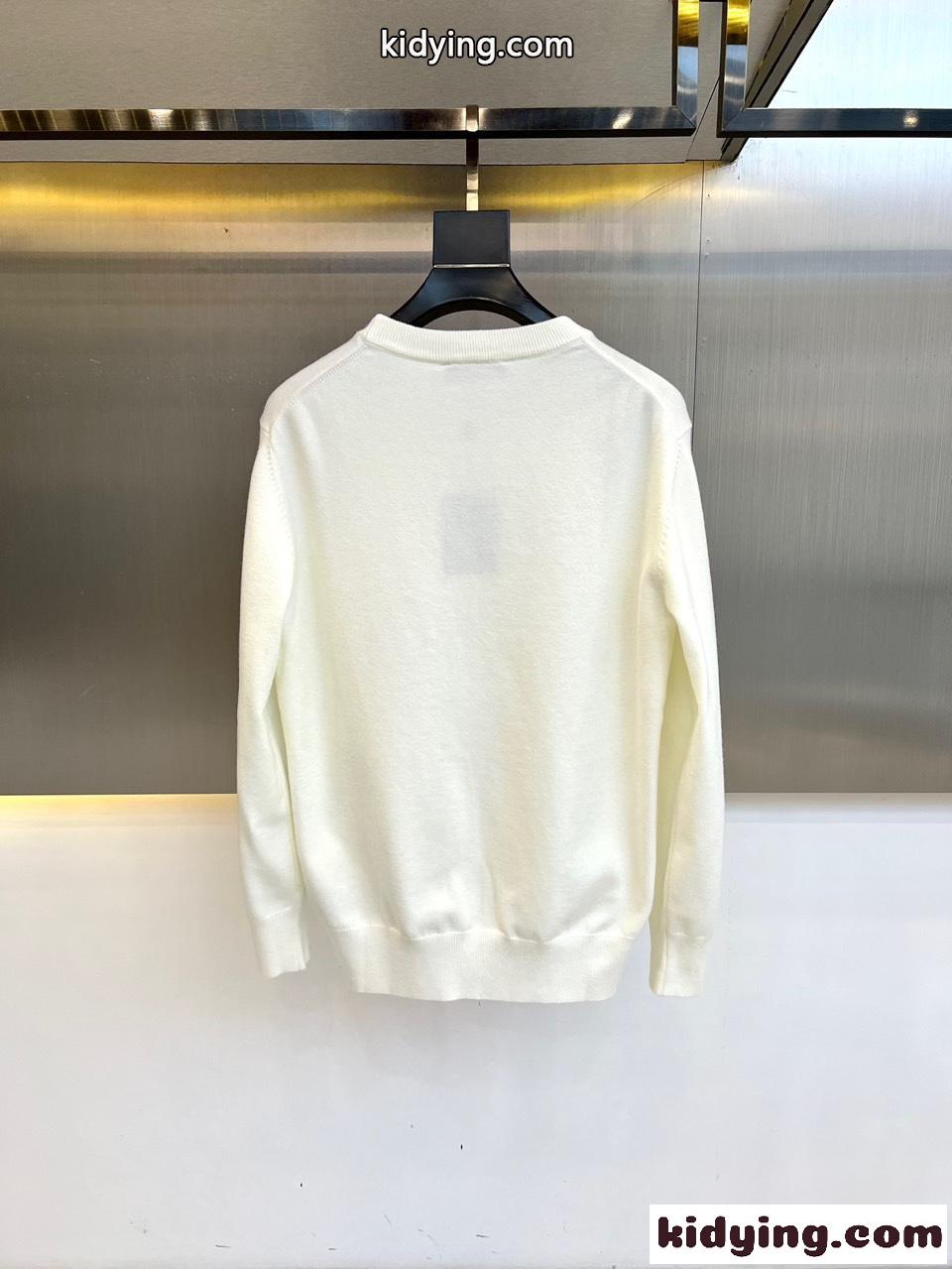 シンプル 合わせやすい ルイヴィトン セーター コピー プルオーバー ホワイト-4