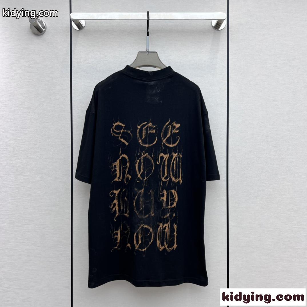 HEAVY METAL ユニセックス オーバーサイズ 半袖Tシャツ バレンシアガ Tシャツ コピー-0