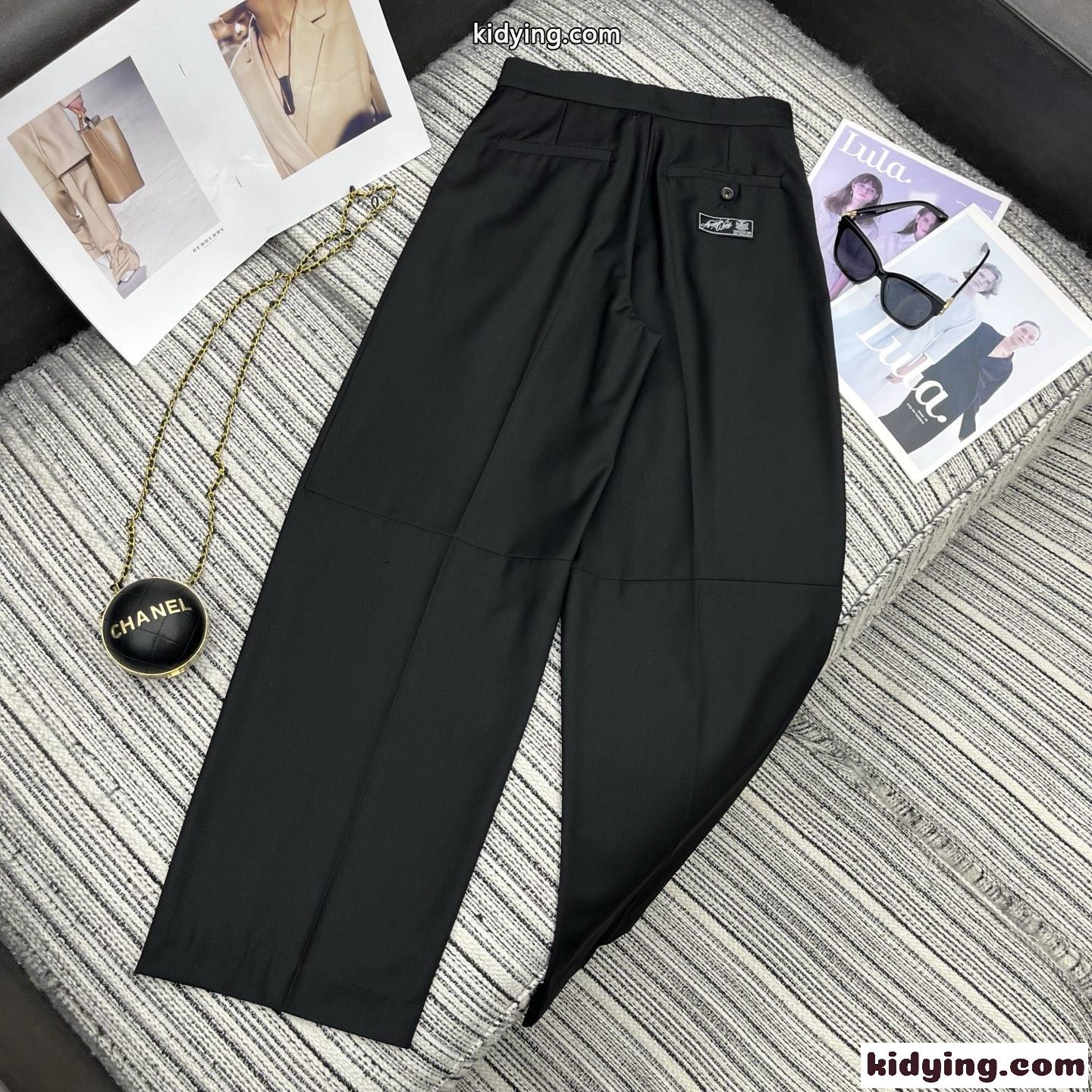 上品 バルーンシルエット スラックス アレキサンダーワング パンツ 偽物 ブラック-4