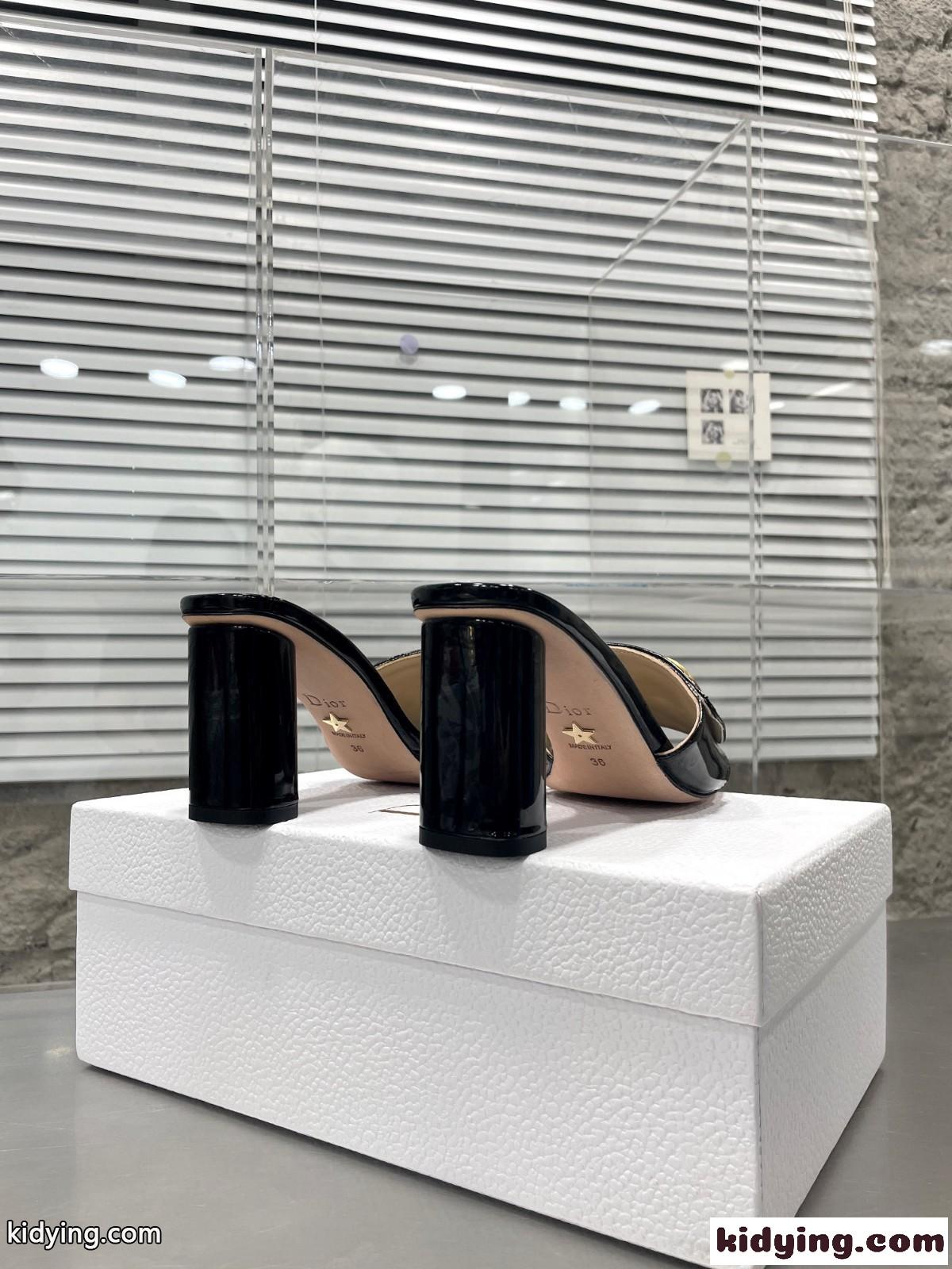 CEST DIOR ヒールスライド クリスチャン・ディオール サンダル コピー ブラック-2