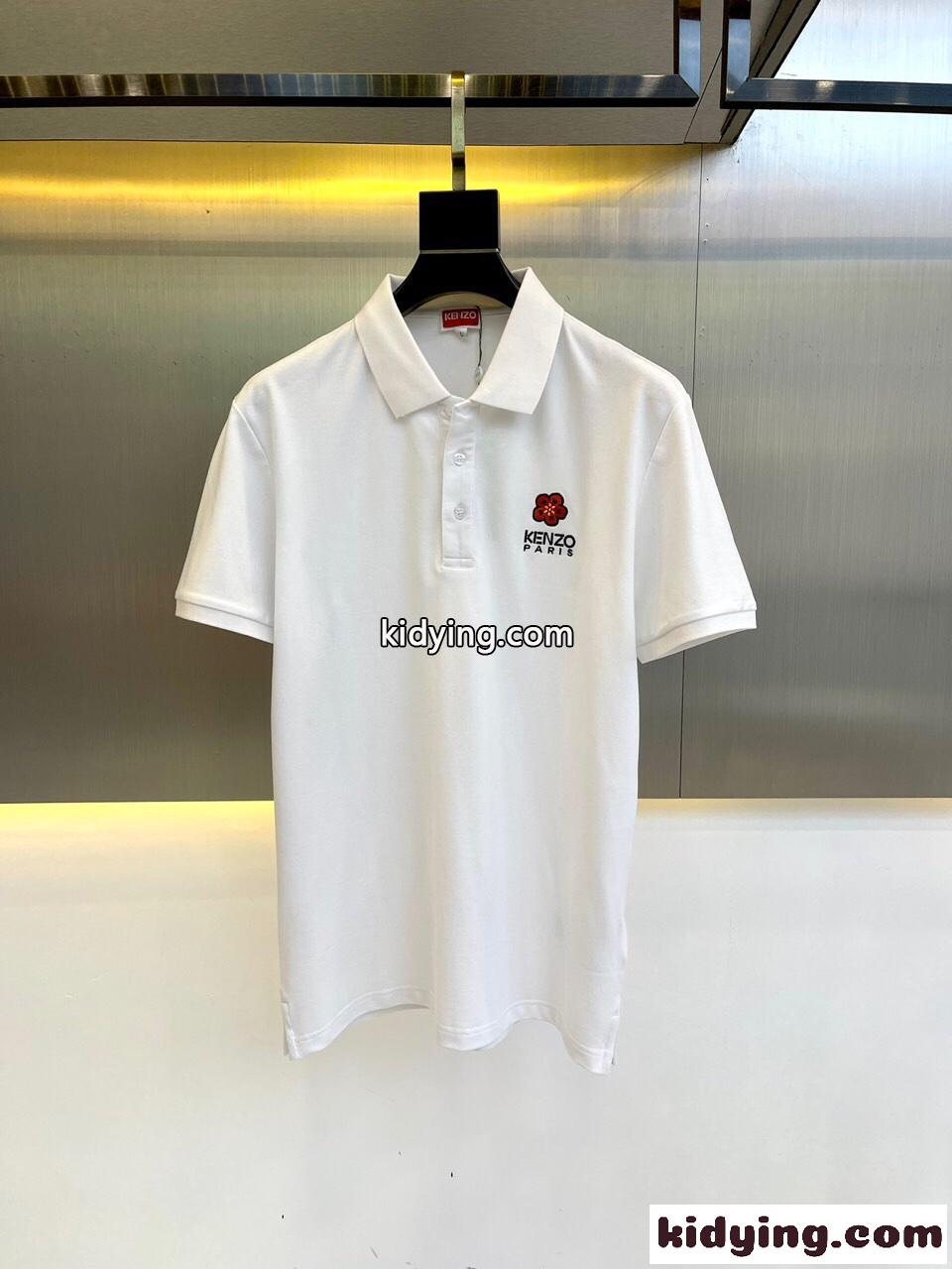 洗練された 上品 半袖 コットンピケ ポロシャツ ケンゾー Tシャツ コピー メンズ ファッション-0