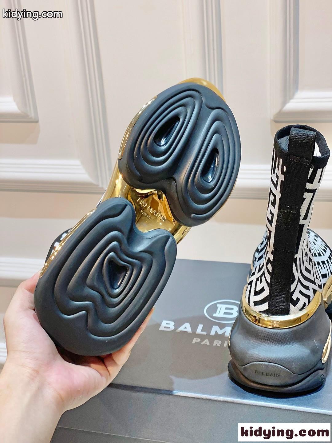 B-Bold モノグラムニット スニーカー バルマン スニーカー コピー カジュアル-3