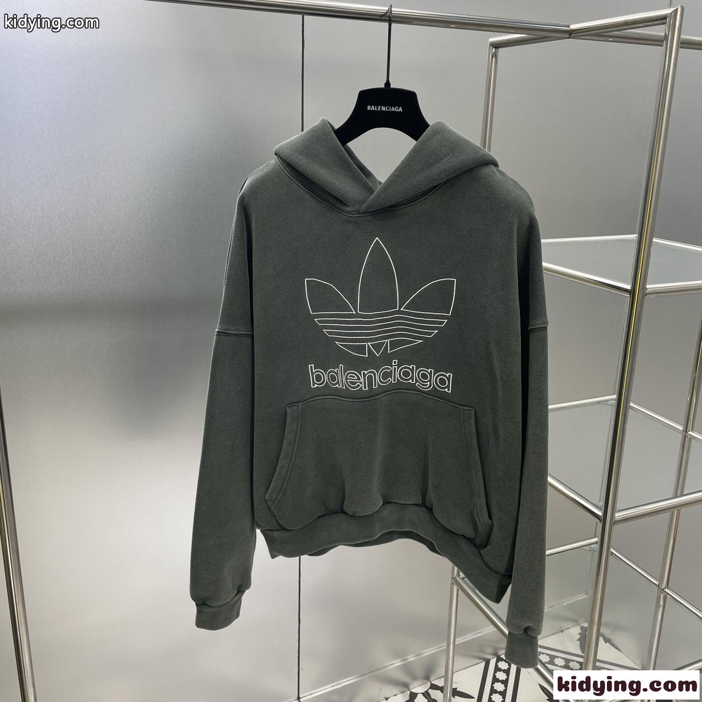 BALENCIAGA x ADIDAS オーバーサイズ フーディー バレンシアガ パーカー コピー カジュアル-0