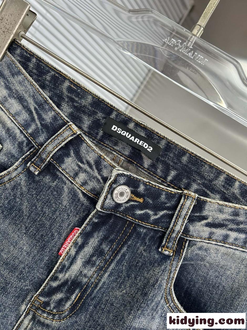 ディースクエアード ジーンズ 偽物 ストリート ストレッチ デニムパンツ-3
