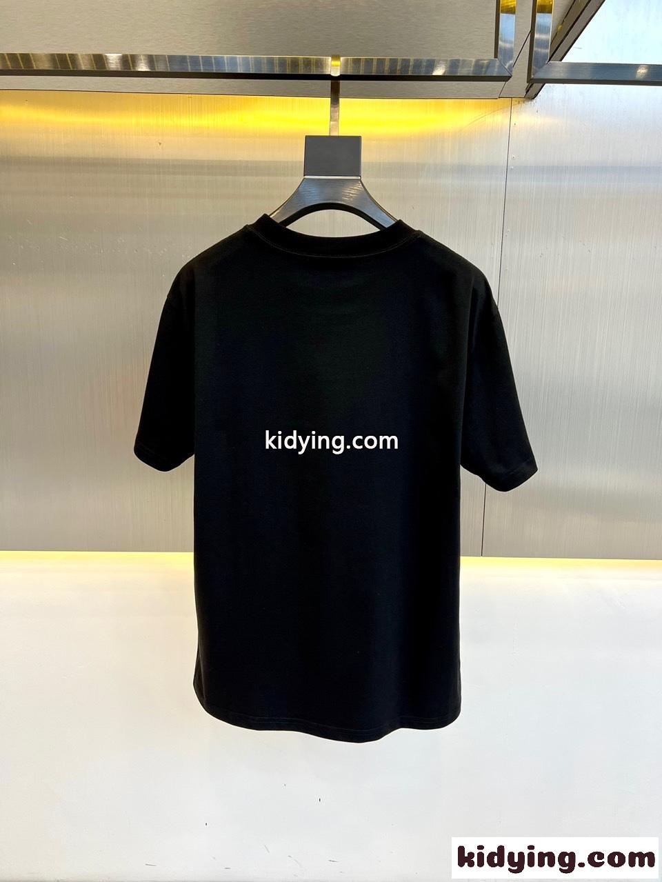 カジュアル ロゴプリント グッチ Tシャツ コピー コットン 半袖Tシャツ ブラック-4