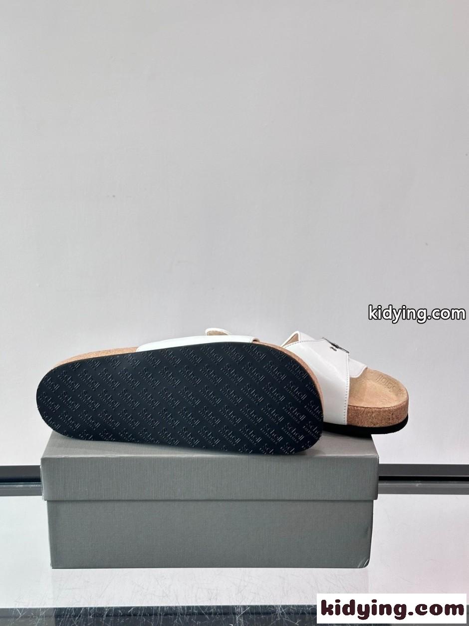 バレンシアガ コピー BALENCIAGA × Scholl コラボレーション サンダル ホワイト-4
