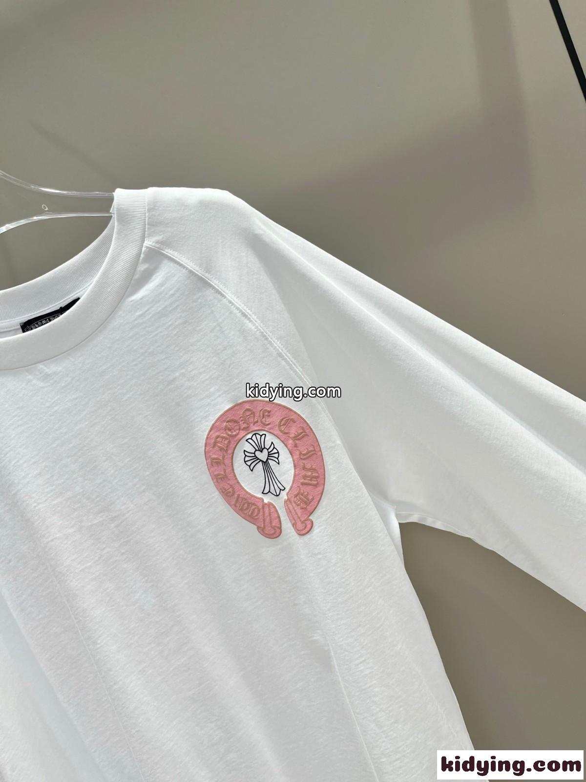 シンプル おしゃれ クルーネック ロゴ 長袖Tシャツ クロムハーツ Tシャツ コピー-2