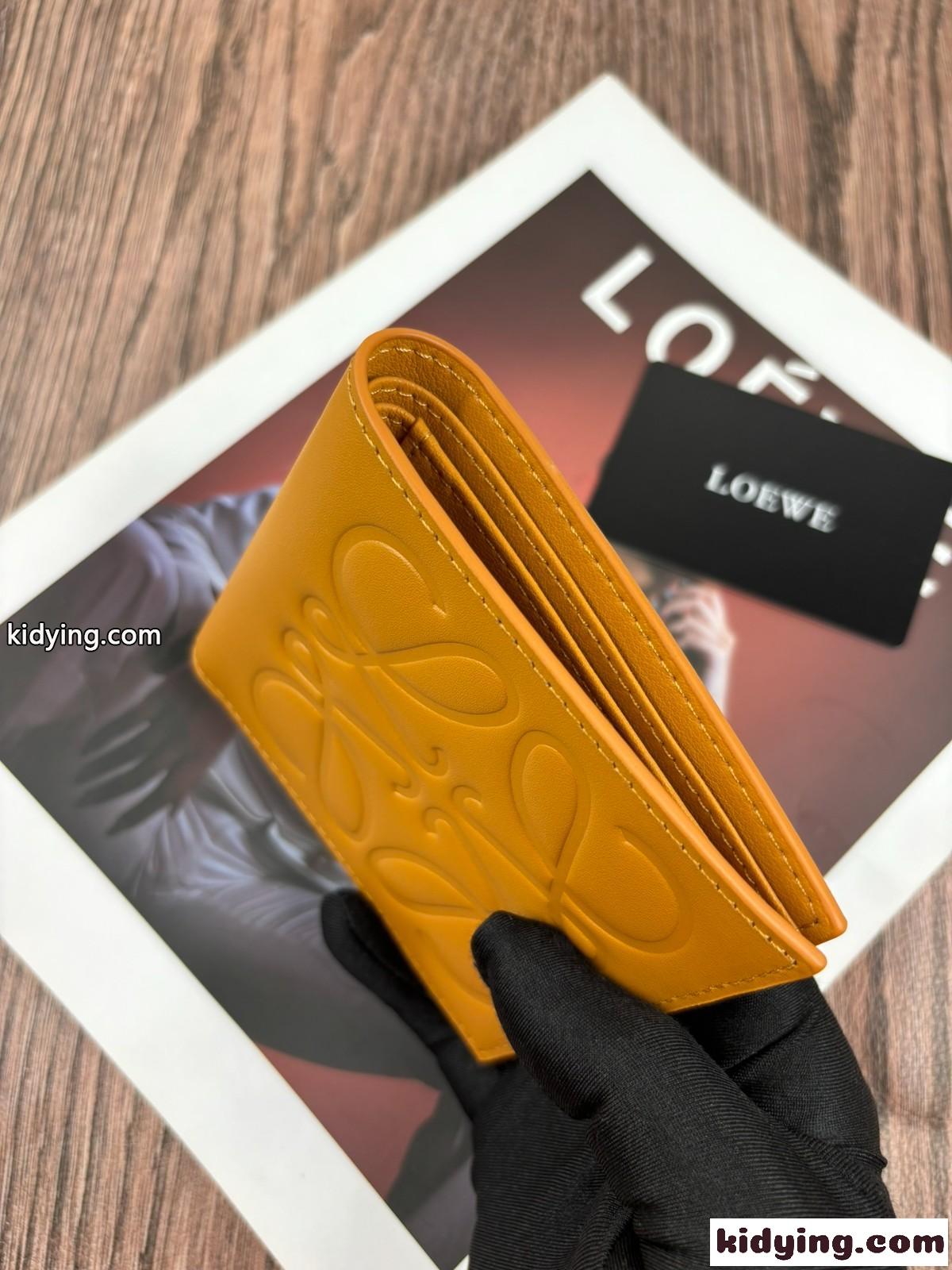 洗練された アナグラム 2つ折り財布 ウォレット ロエベ 財布 コピー イエロー-4