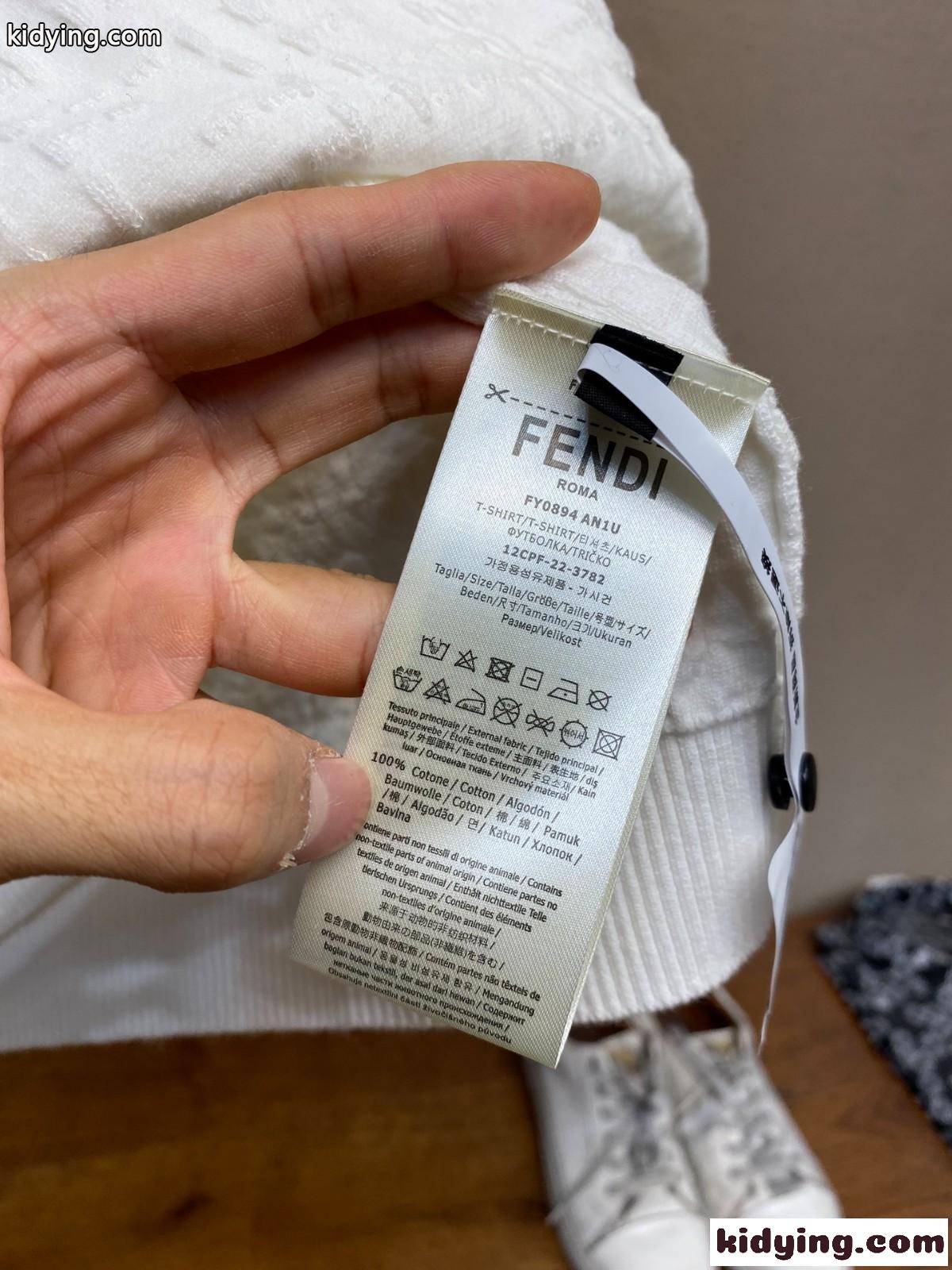 コットン FFセレリア 半袖セーター フェンディ ニット コピー ベージュ-4