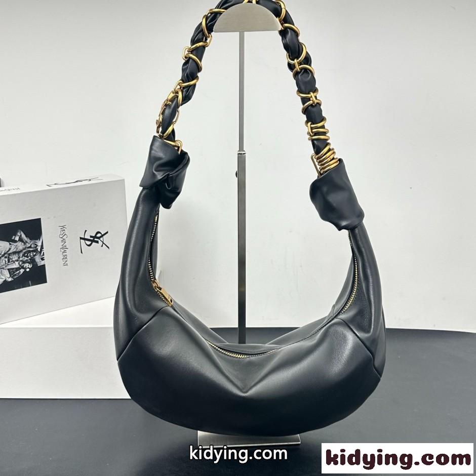 YSL アマリア ホーボー イヴ・サンローラン バッグ コピー ブラック-1