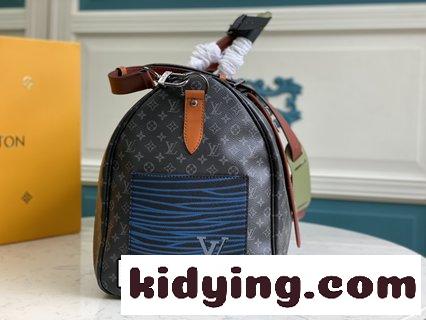 クラシックKeepall旅行袋は2021秋冬にVirgil Ablohの手でPatchworkコラージュ芸術を感じた ルイ・ヴィトン バッグ メンズコピー-3