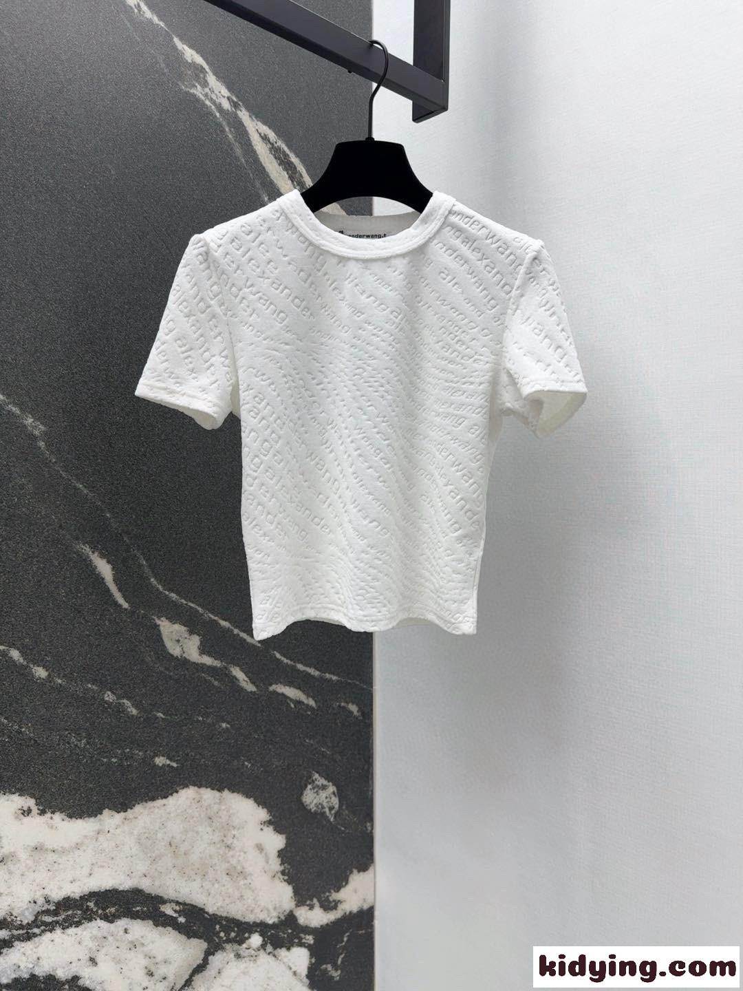 ロゴジャカード ショートスリーブtシャツ アレキサンダーワング Tシャツ コピー ホワイト-0