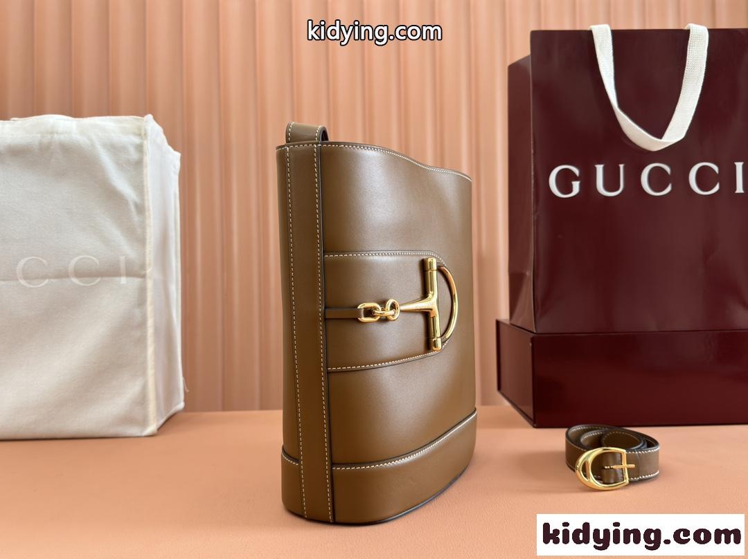 Gucci 73 ミディアム バケットバッグ グッチ バッグ スーパーコピー 833660 ブラウン-3