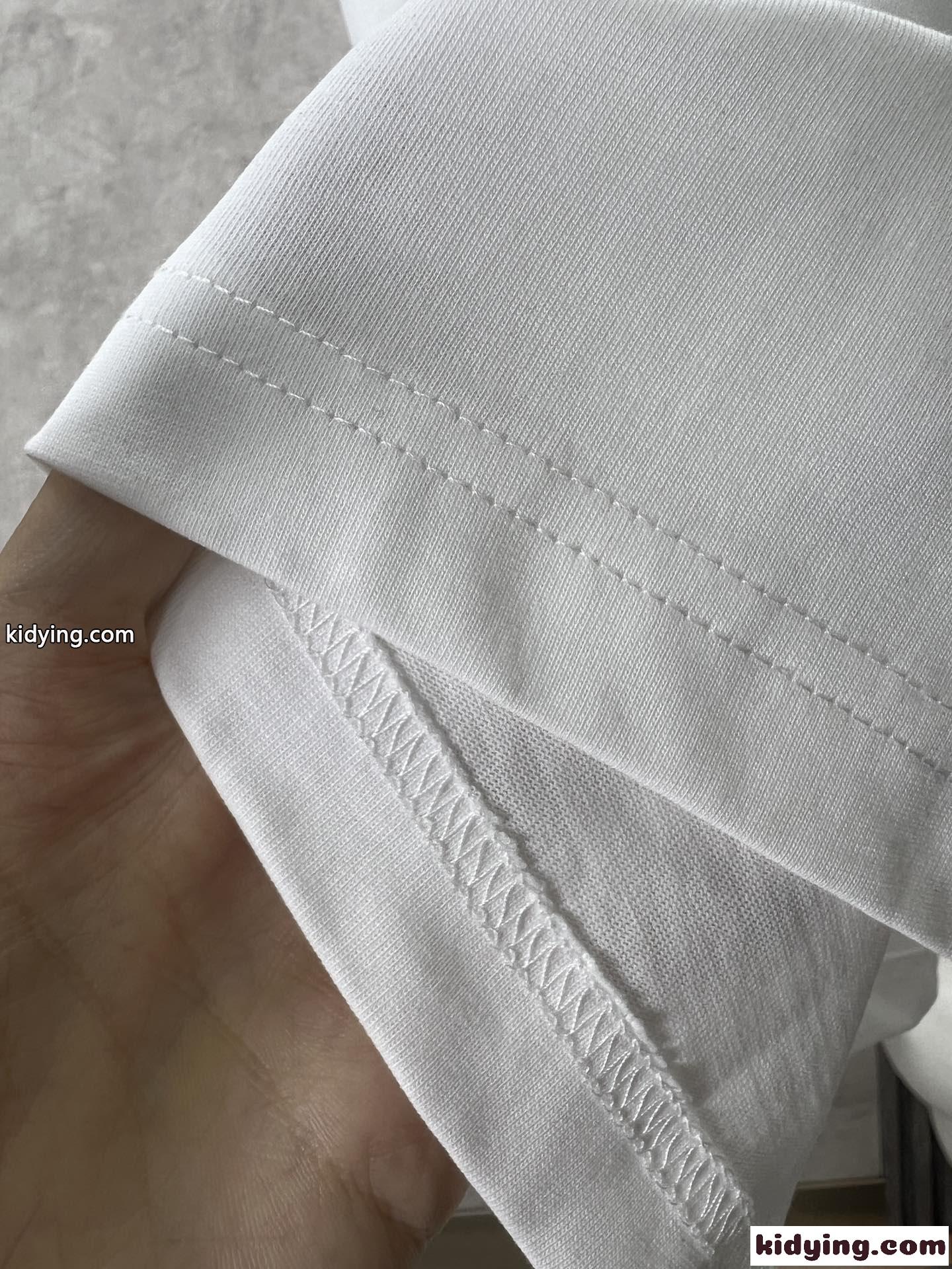 シンプル Hパッチ エルメス Tシャツ コピー クルーネック 半袖Tシャツ ホワイト-4