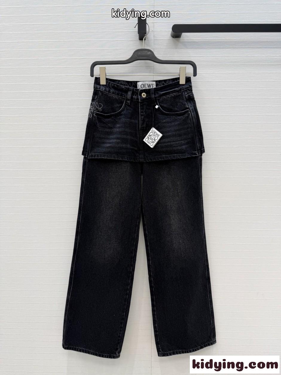 ロエベ ジーンズ コピー お洒落 合わせやすい デニムパンツ-0