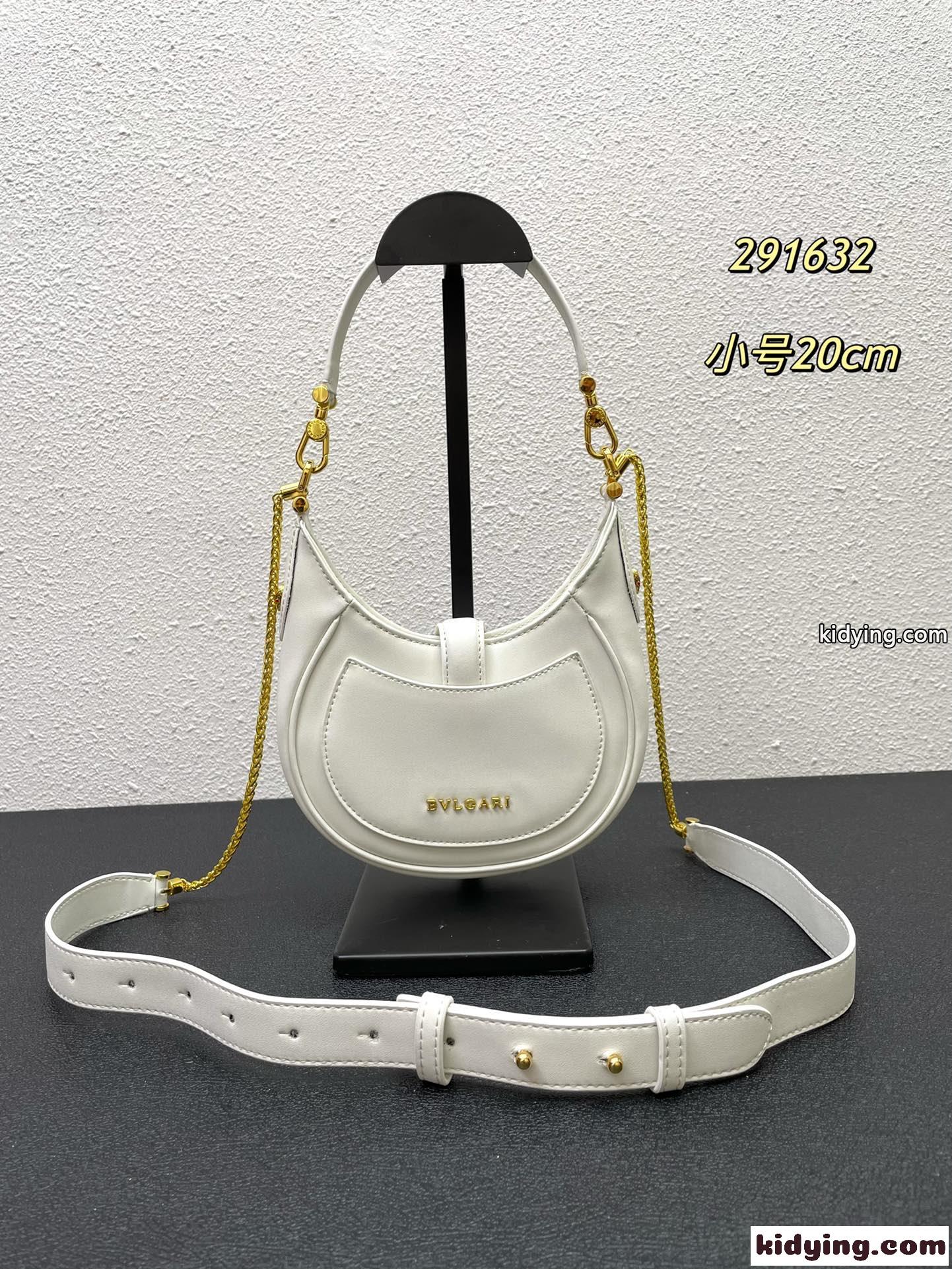 ブルガリ バッグ コピー レディース セルペンティ エリプス ショルダーバッグ カバン ホワイト-1