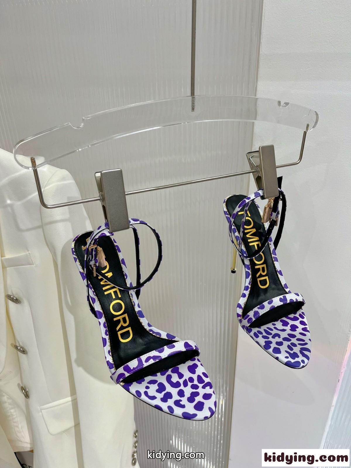 トムフォード サンダル コピー レディース セクシー ヒョウ柄プリント 11cm ピンヒールサンダル-2
