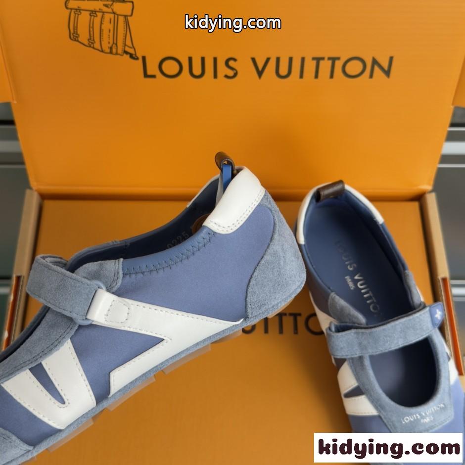 LV スニーカリーナ メリージェーン ルイ・ヴィトン スーパーコピー レディースシューズ ブルー-0