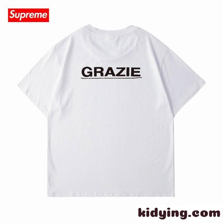 おしゃれ 人気  ロゴ ユニセックス クルーネック 定番 カジュアル シュプリーム tシャツ コピー 全8色 ゆったり-2