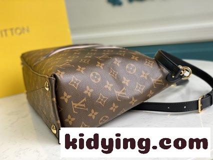 大きいサイズのMonogram帆布と粒面皮革を組み合わせて このV Tote MM手袋をデザインした ルイ・ヴィトン バッグ 人気 コピー-0