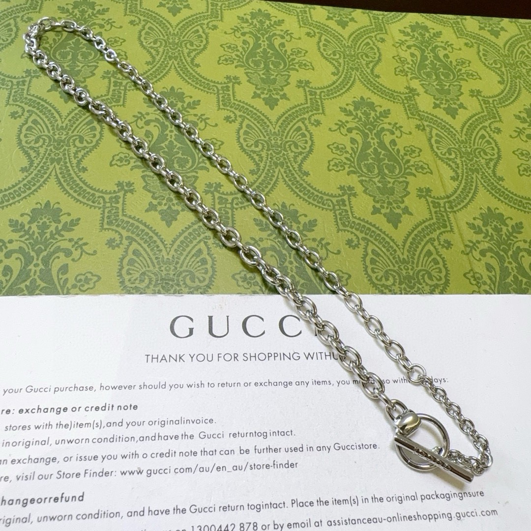 おしゃれ グッチ ネックレス 偽物 合わせやすい メンズ アクセサリー カジュアル-1