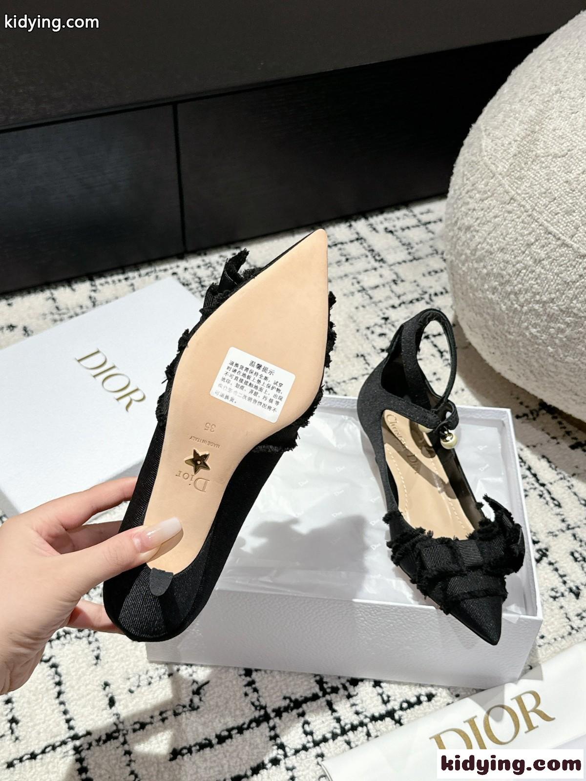 大人 可愛い Dior Adiorableパンプス クリスチャン・ディオール パンプス コピー ブラック-1