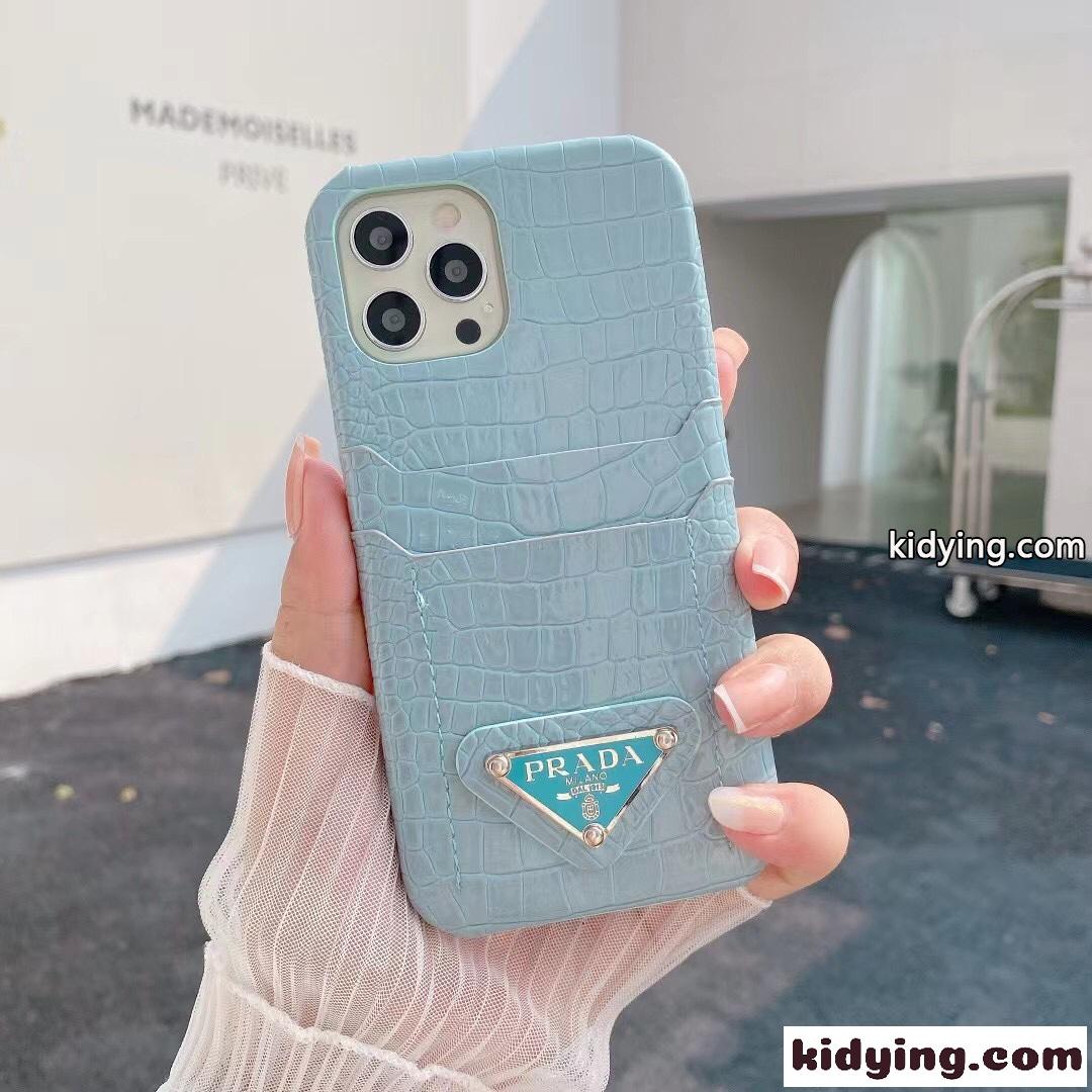 おしゃれ 可愛い カード収納 プラダ スマホケース iphone コピー ファッション シンプル 4色あり レザー-2