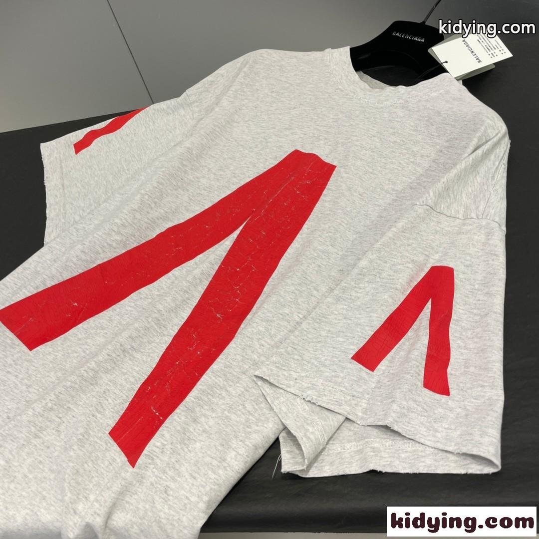 BALENCIAGA x Archive バレンシアガ Tシャツ コピー 半袖Tシャツ グレー-0