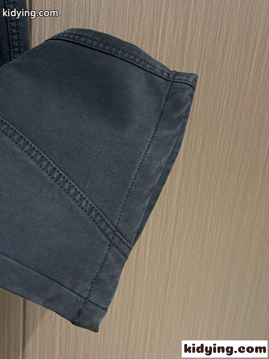 クロムハーツ ジーンズ 偽物 スタイリッシュ クロスパッチ デニムパンツ ブラック-4