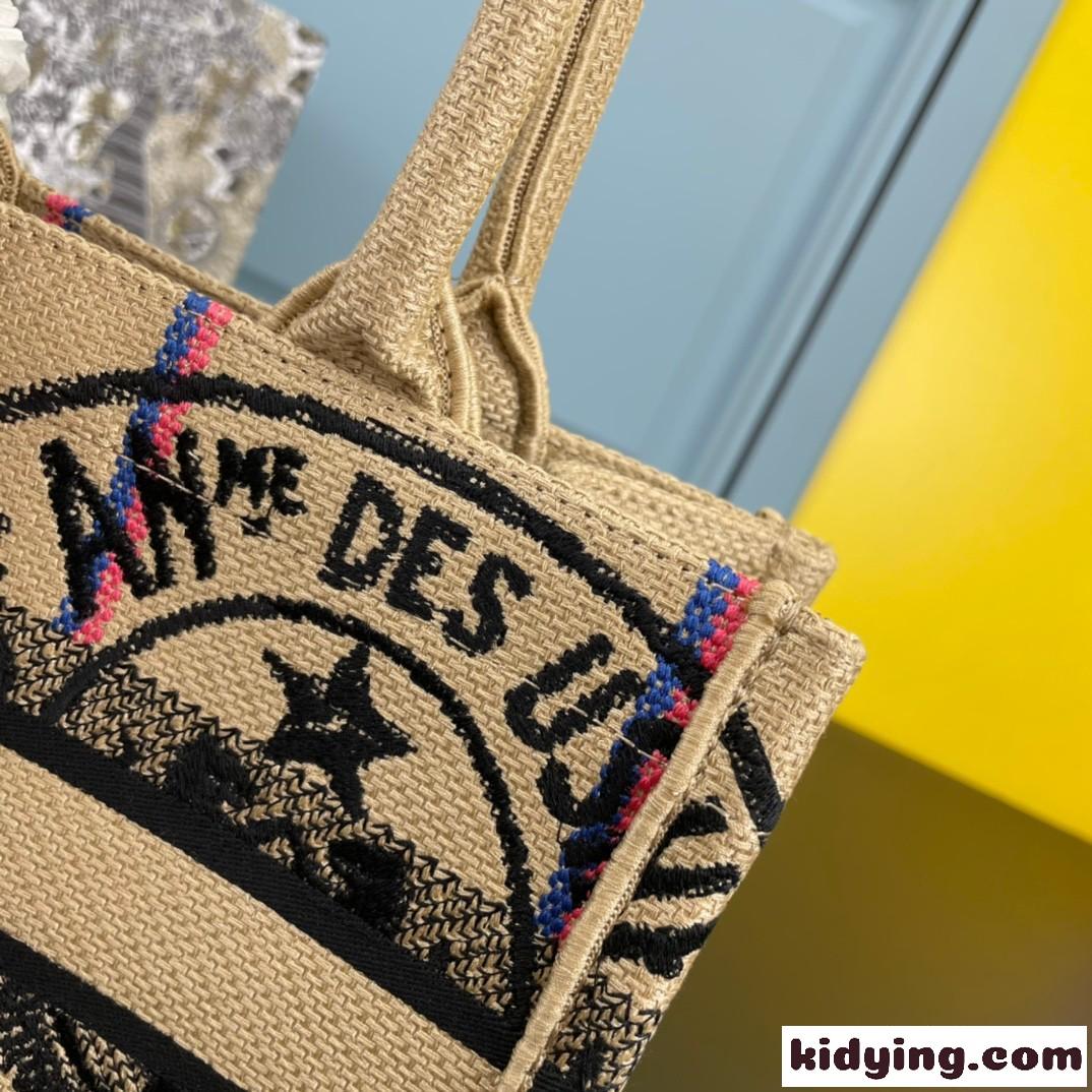人気 刺繍入り ブック トート クリスチャン・ディオール バッグ コピー レディース トートバッグ-4