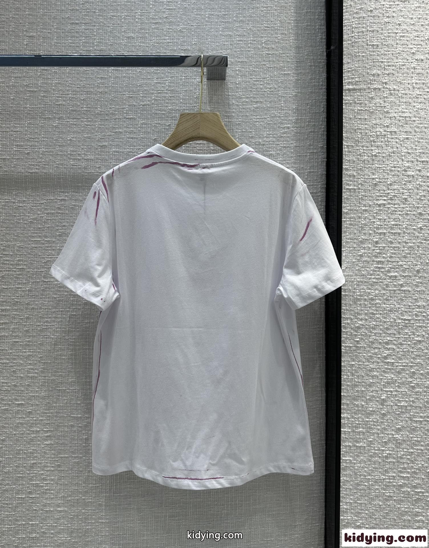人気新作~ロエベ Tシャツ コピー アナグラム プリント クルーネック 半袖 トップス-4