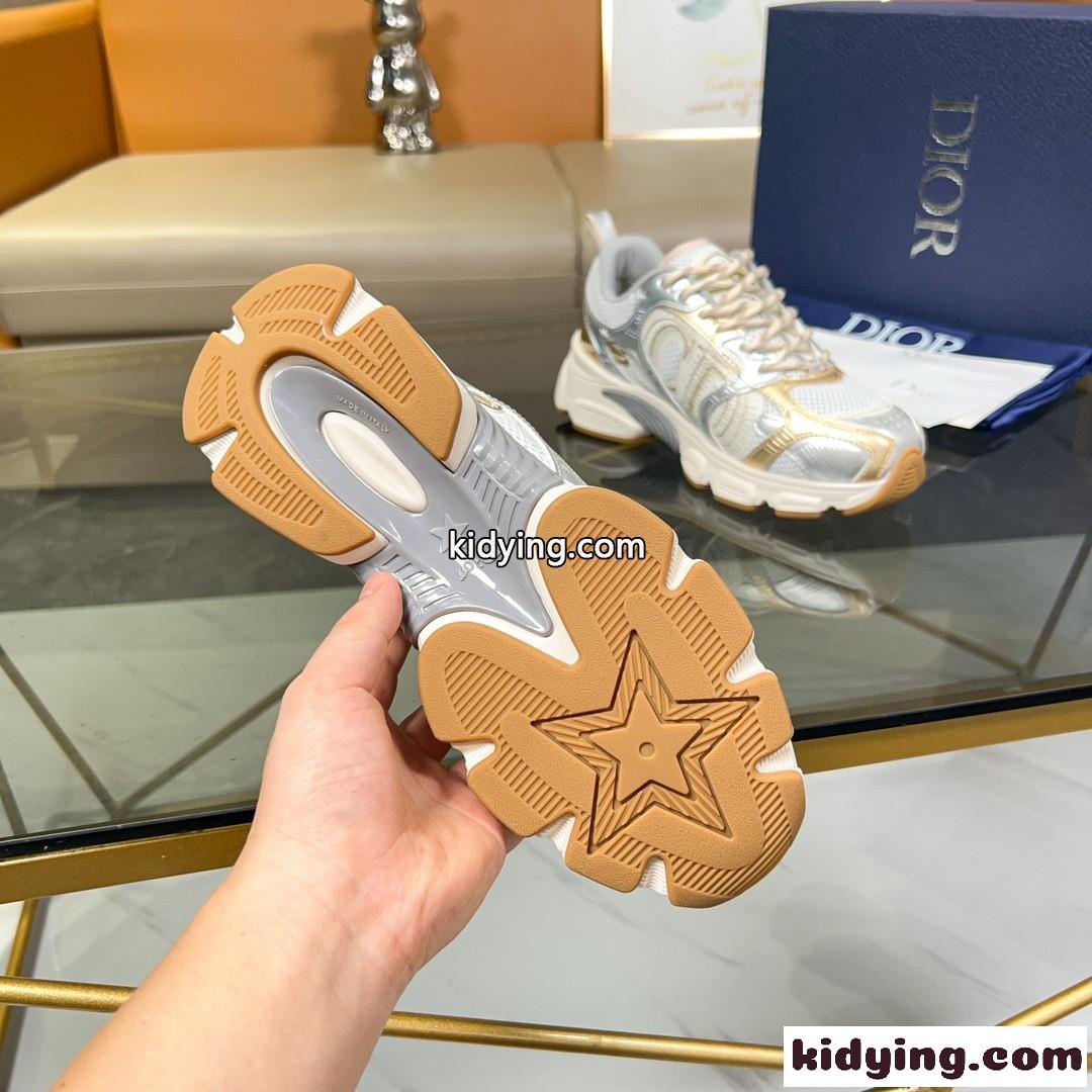 クリスチャン・ディオール スニーカー コピー メッシュ＆レザー Dior Chrono スニーカー-4