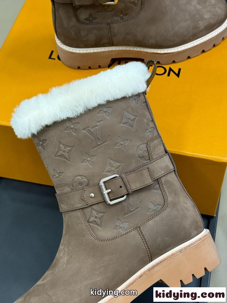 ルイ・ヴィトン ブーツ スーパーコピー N級品 LV SKI テリトリー アンクルブーツ-4