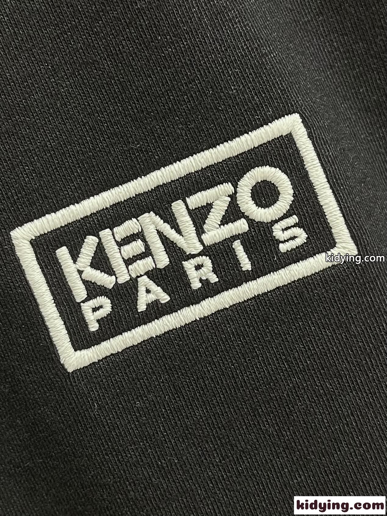 BICOLOR KENZO PARIS ロゴ入り 半袖Tシャツ ケンゾー tシャツ コピー ブラック-2