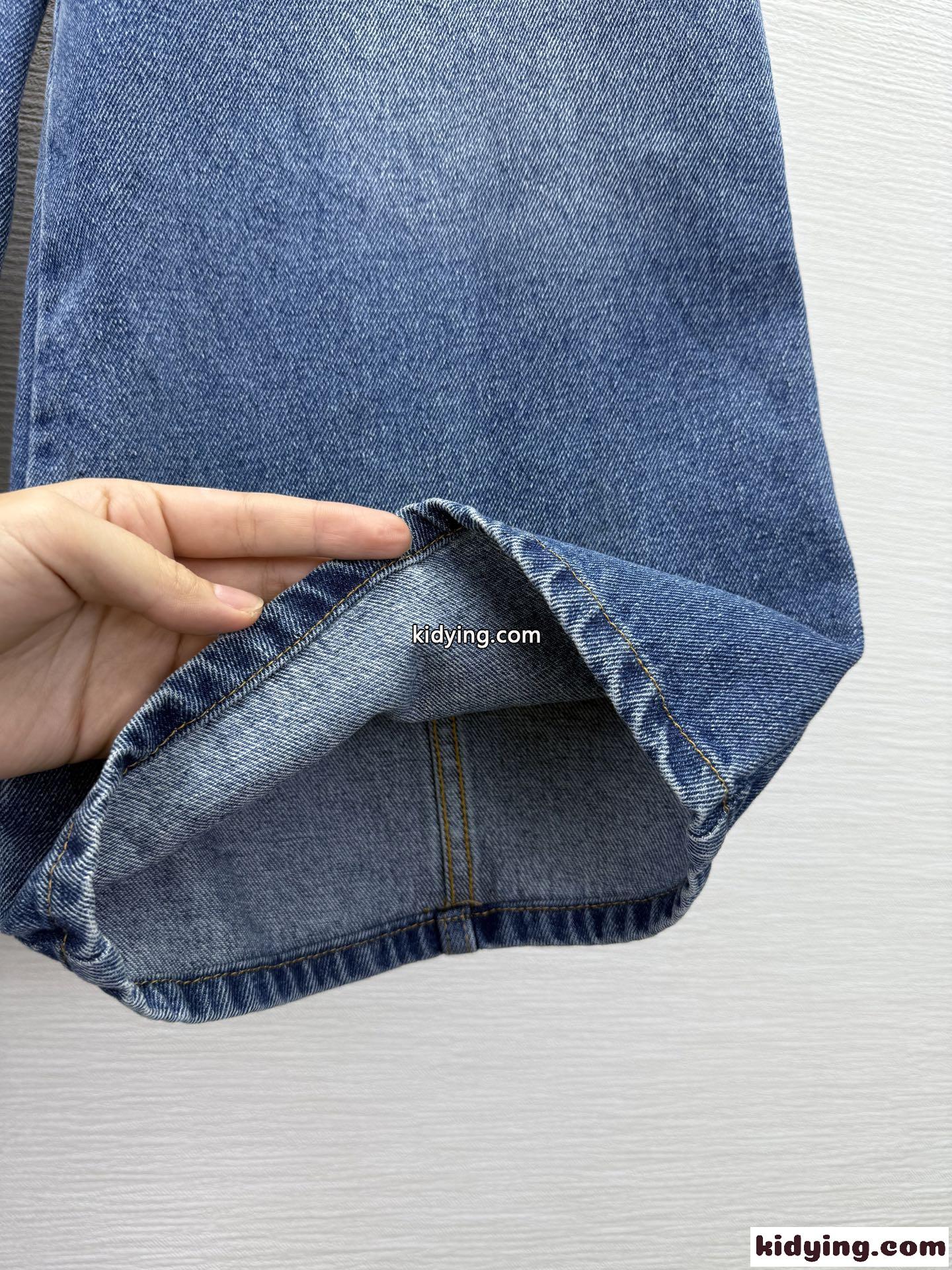 目を引く ワイド デニムパンツ シャネル ジーンズ 偽物 合わせやすい レディース-3