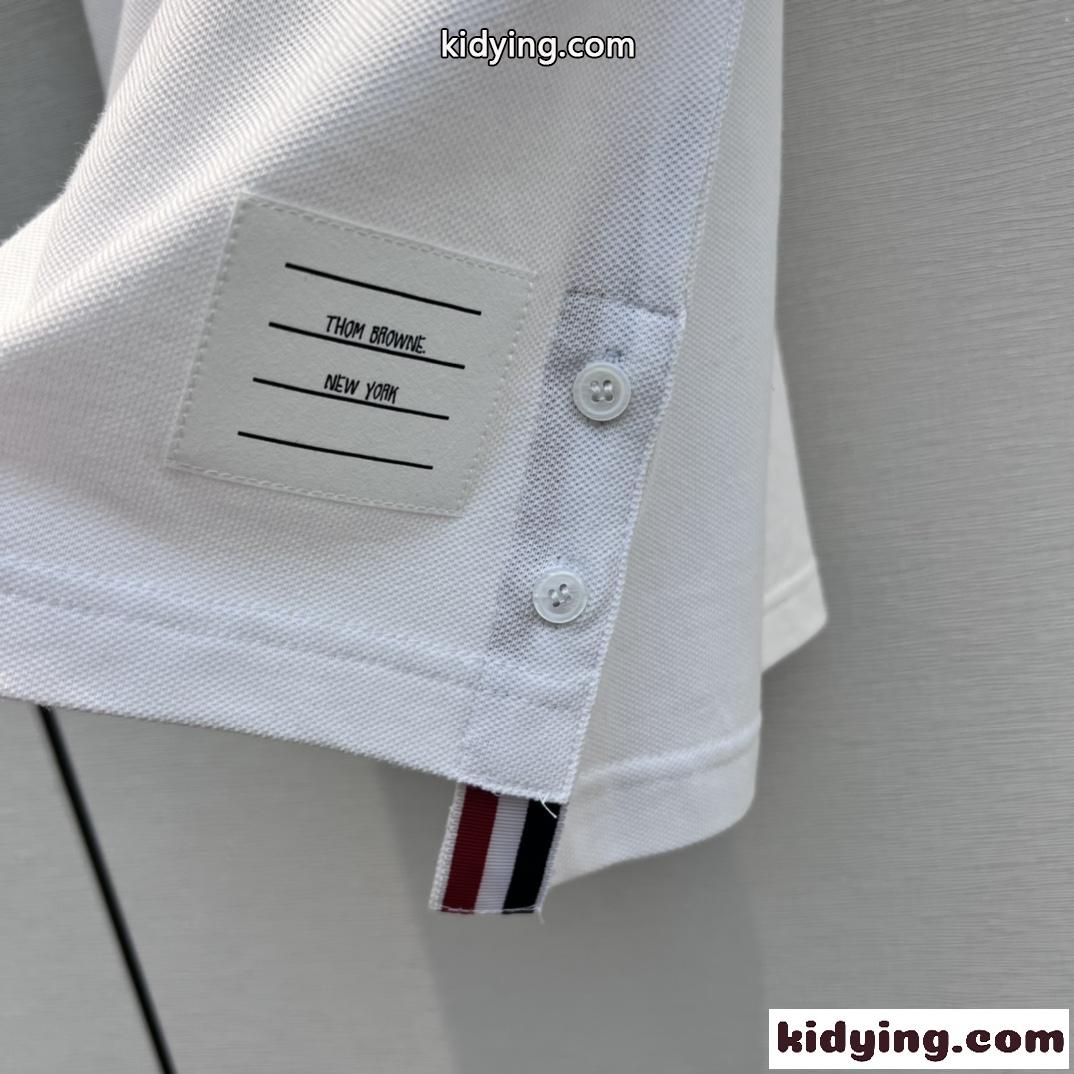 錨 刺繍 ショートスリーブ ポロシャツ トムブラウン Tシャツ コピー レディース-4