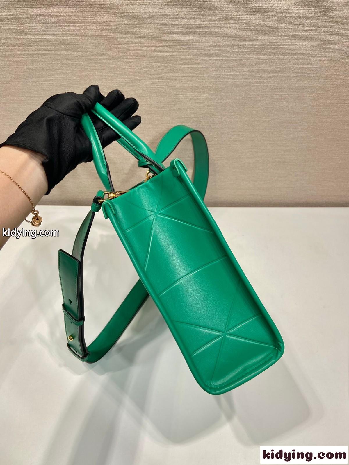 エレガント フェミニン レディース トートバッグ プラダ バッグ コピー ショルダーバッグ グリーン-2